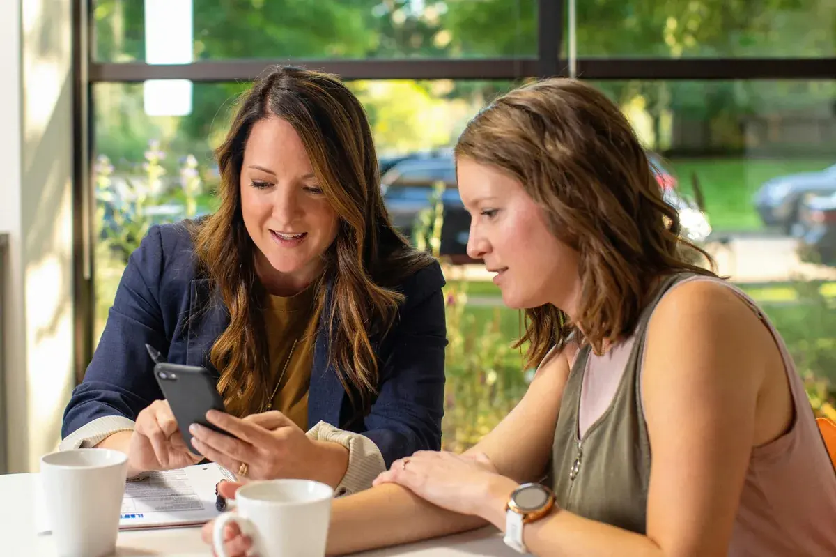 Relli team members working together in an office