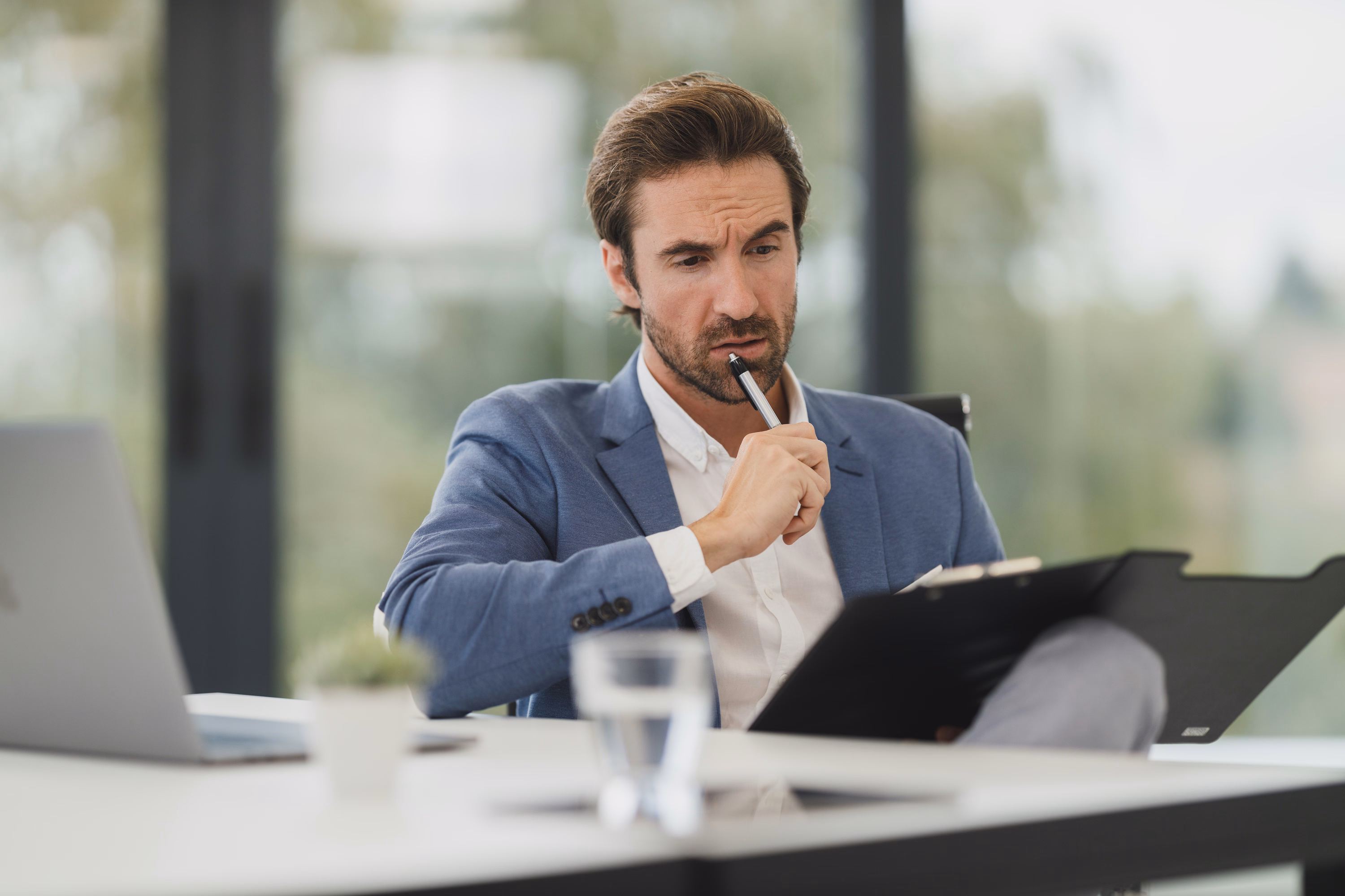 Man working at a desk